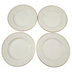 International Tableworks WHITE CHRISTMAS 8” Salad Luncheon Plates - Set of 4